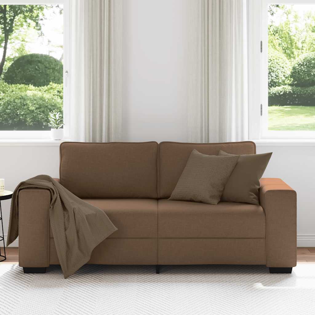2-personers sofa 140 cm stof brun