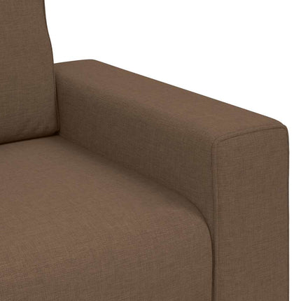 2-personers sofa 180x77x82 cm stof brun
