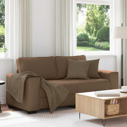 2-personers sofa 180x77x82 cm stof brun