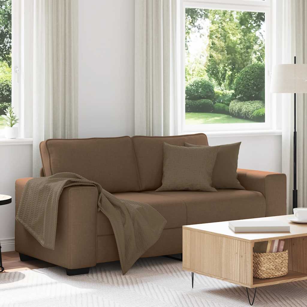 vidaXL 2-personers sofa 180x77x82 cm stof brun