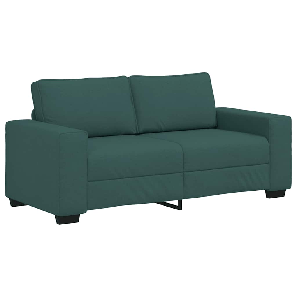 2-personers sofa 140 cm stof mørkegrøn