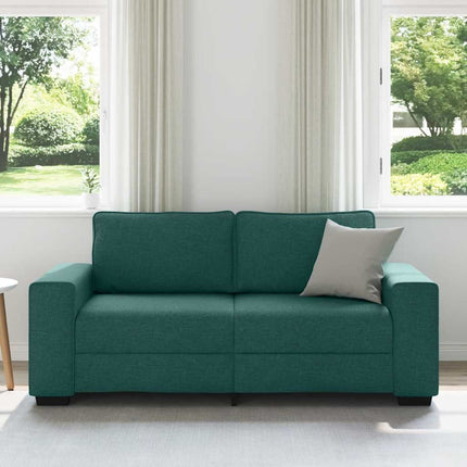 2-personers sofa 180x77x82 cm stof mørkegrøn