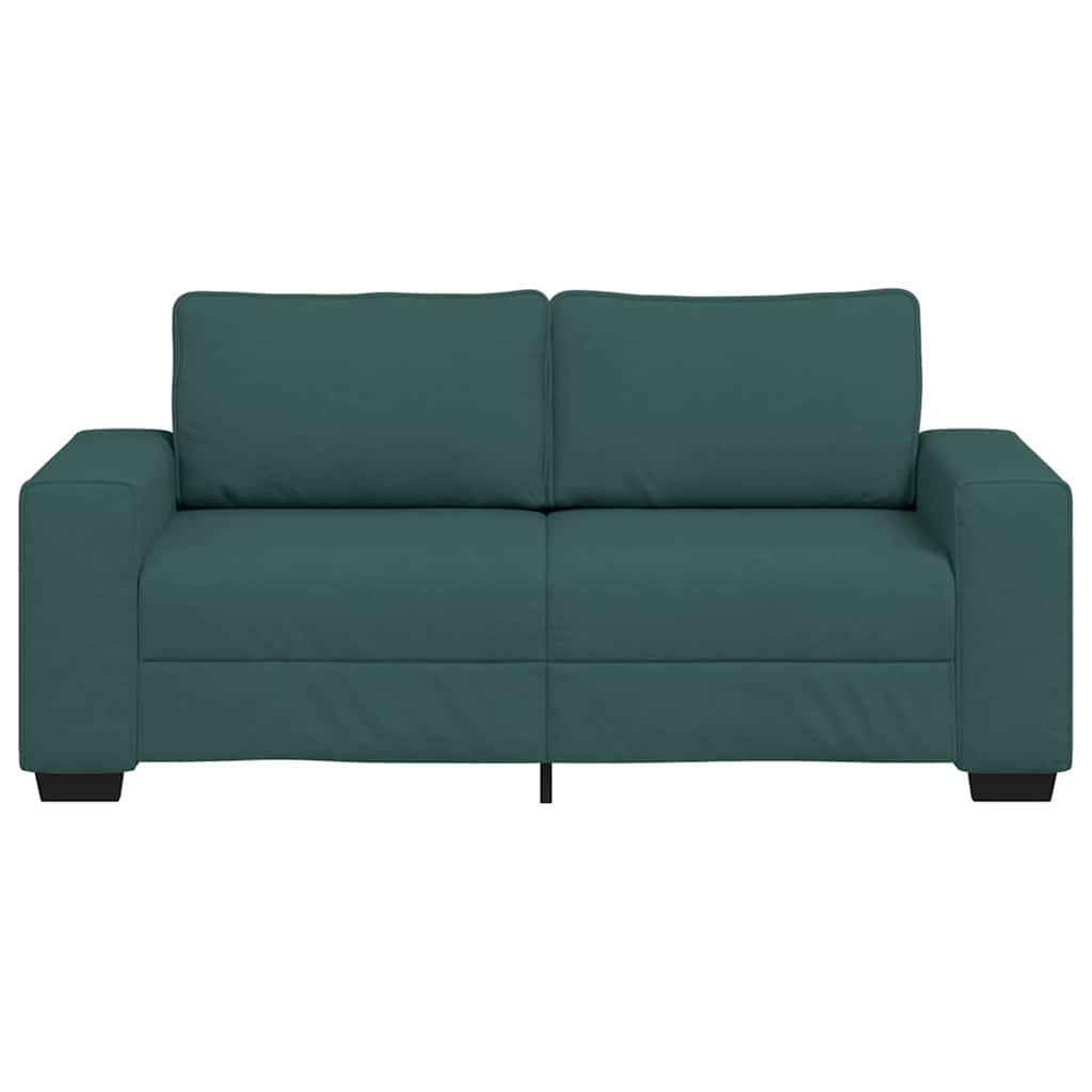 2-personers sofa 140 cm stof mørkegrøn