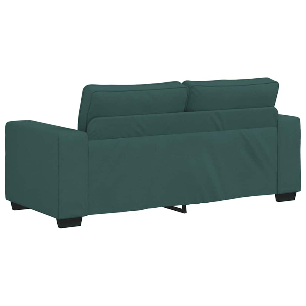 2-personers sofa 140 cm stof mørkegrøn