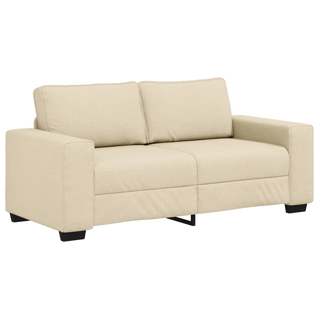 2-personers sofa 140 cm stof cremefarvet