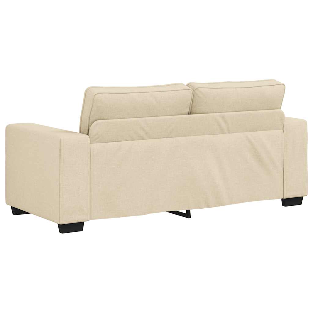 2-personers sofa 140 cm stof cremefarvet