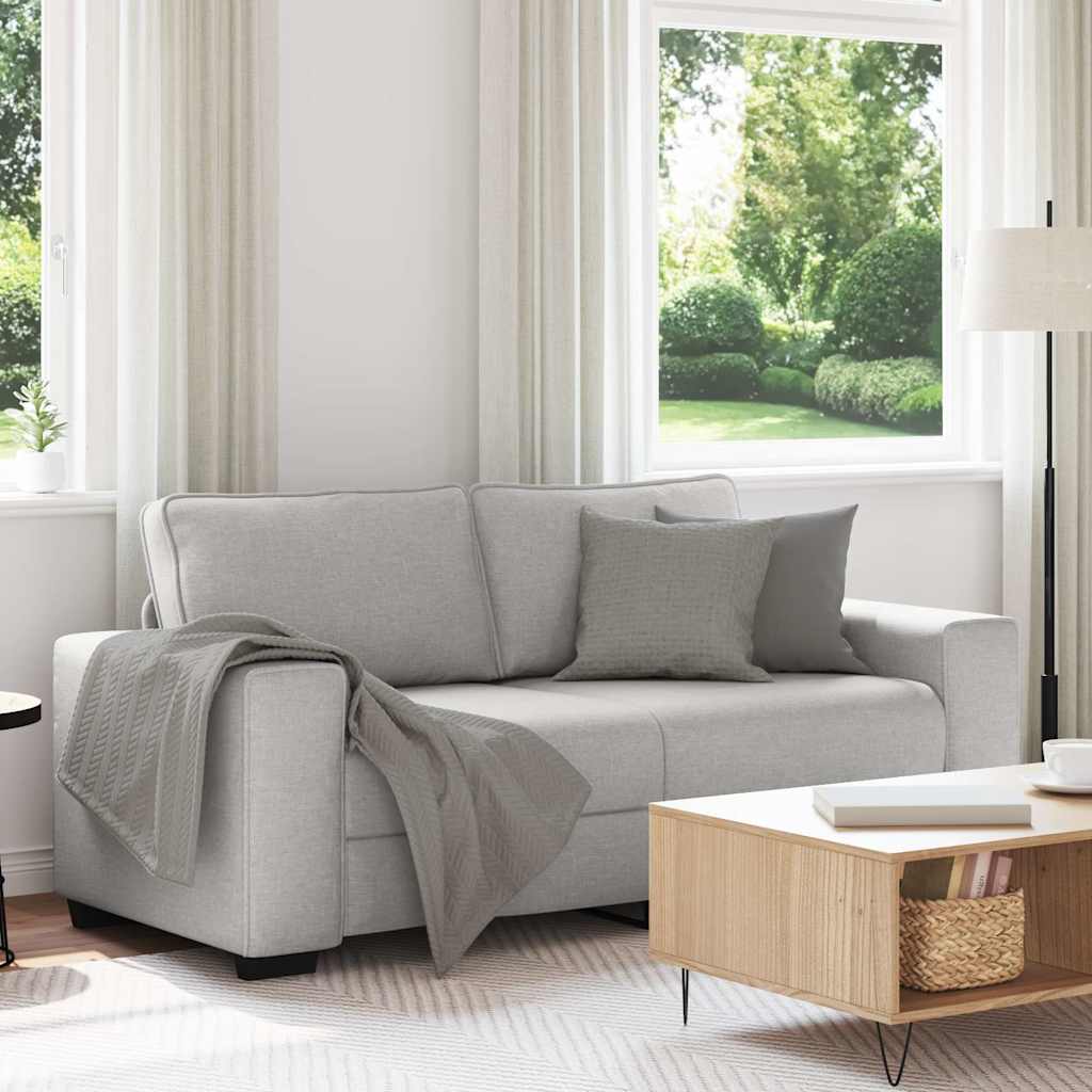 2-personers sofa i stof 180 x 77 x 82 cm - skygrå