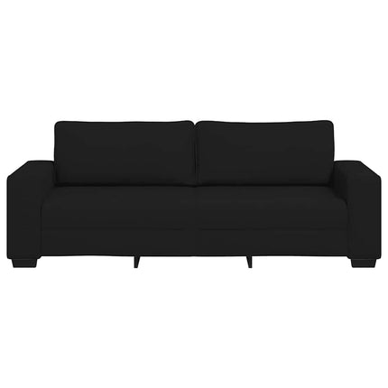 3-personers sofa 220x77x82 cm stof sort