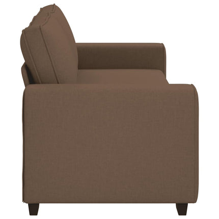 3-personers sofa 220x77x82 cm stof brun