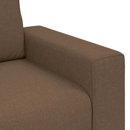 3-personers sofa 220x77x82 cm stof brun