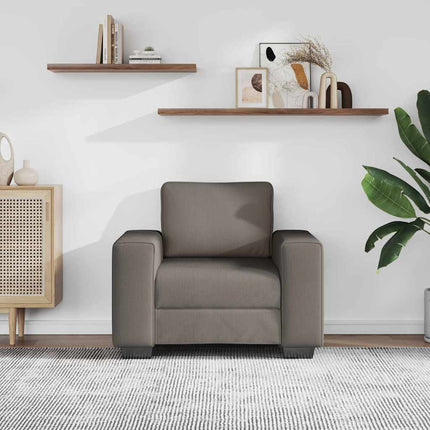 sofastol 100x77x82 cm fløjlsstof lysegrå