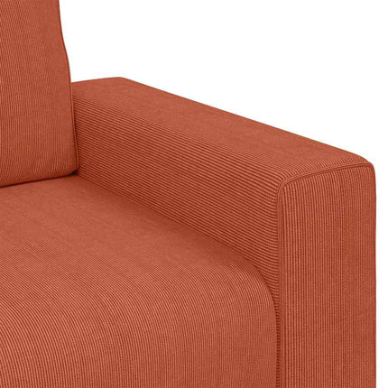 elskovssofa 180x77x82 cm fløjlsstof rød orange