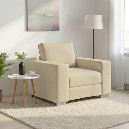 Sofa Stol Creme 100 cm Stof