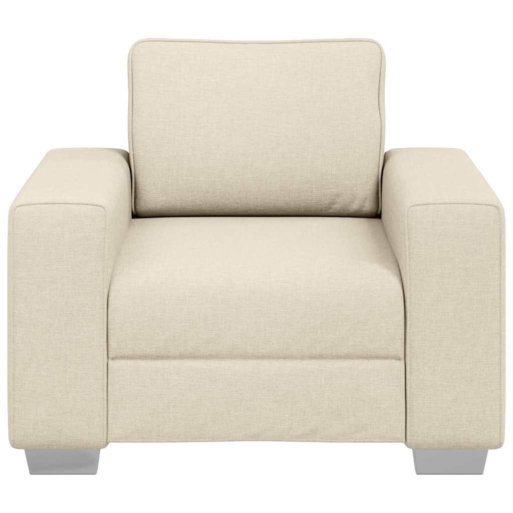Sofa Beige 100 x 77 x 82 cm Linned-blandet stof