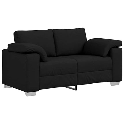 Tosæders sofa Sort 160 cm Stof
