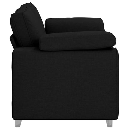 Tosæders sofa Sort 160 cm Stof