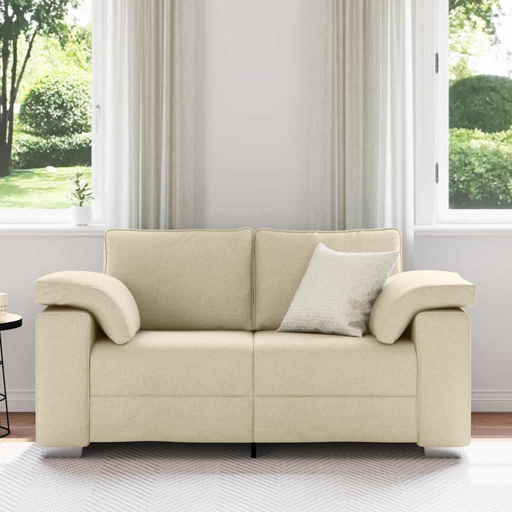 Sofa Creme 160 x 77 x 82 cm Stof
