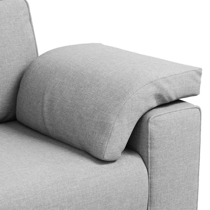 Tosæders sofa Skygrå 160 cm Stof