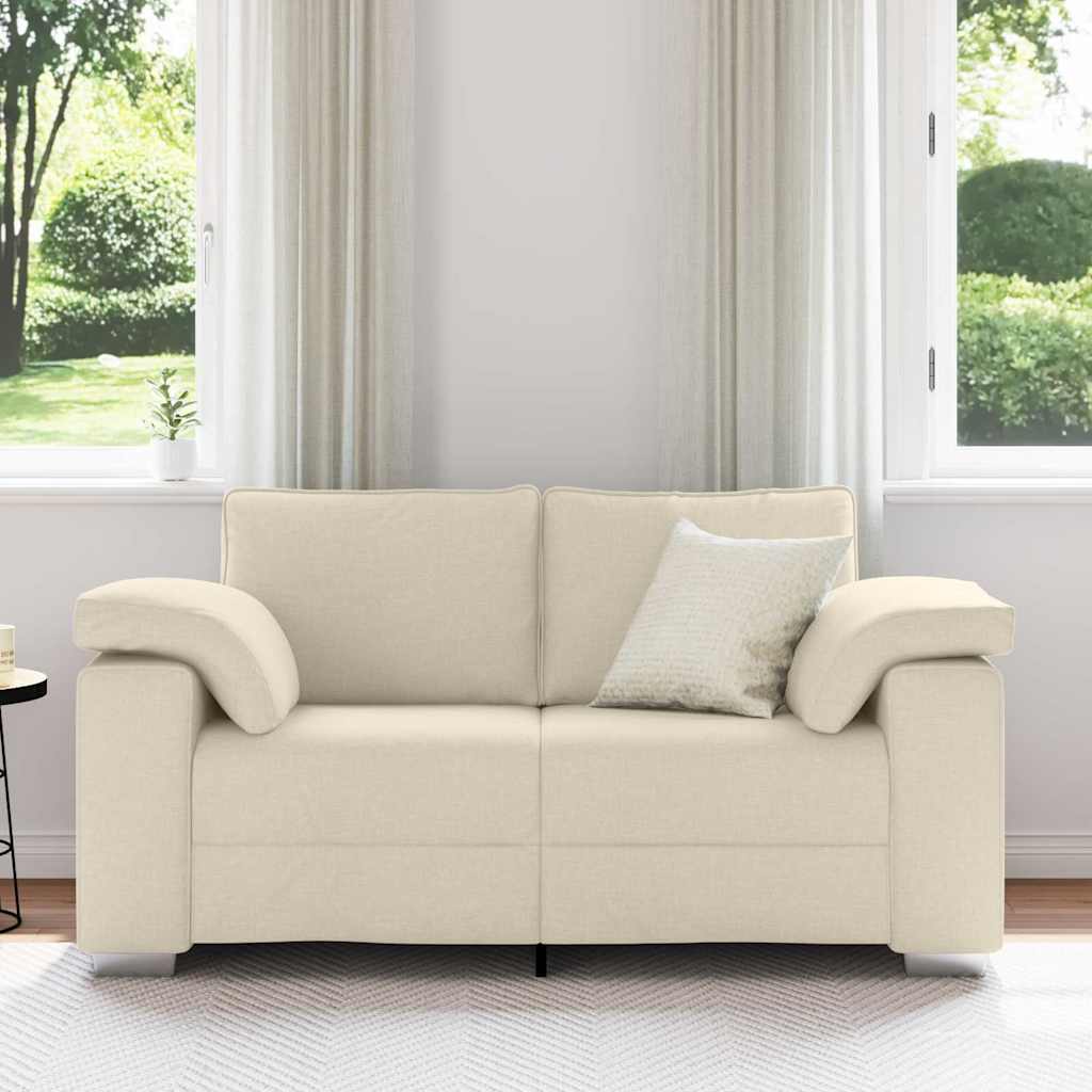 Sofa Beige 160 x 77 x 82 cm Linned-blandet stof