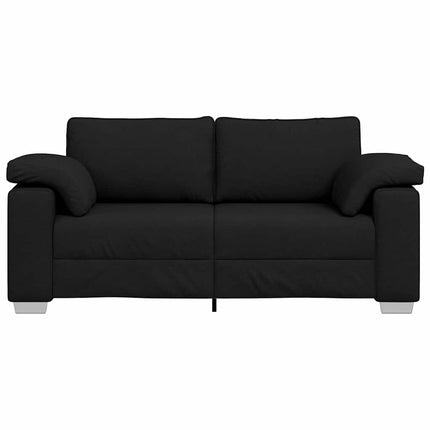 Tosæders sofa Sort 180 cm Stof