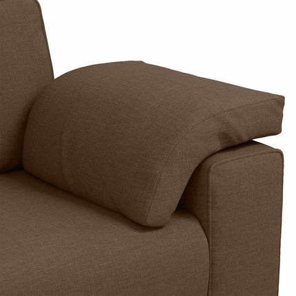 Tosæders sofa Brun 180 cm Stof