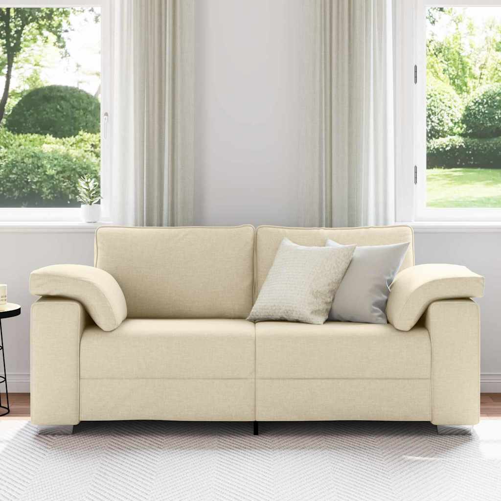 Sofa Creme 180 x 77 x 82 cm Stof