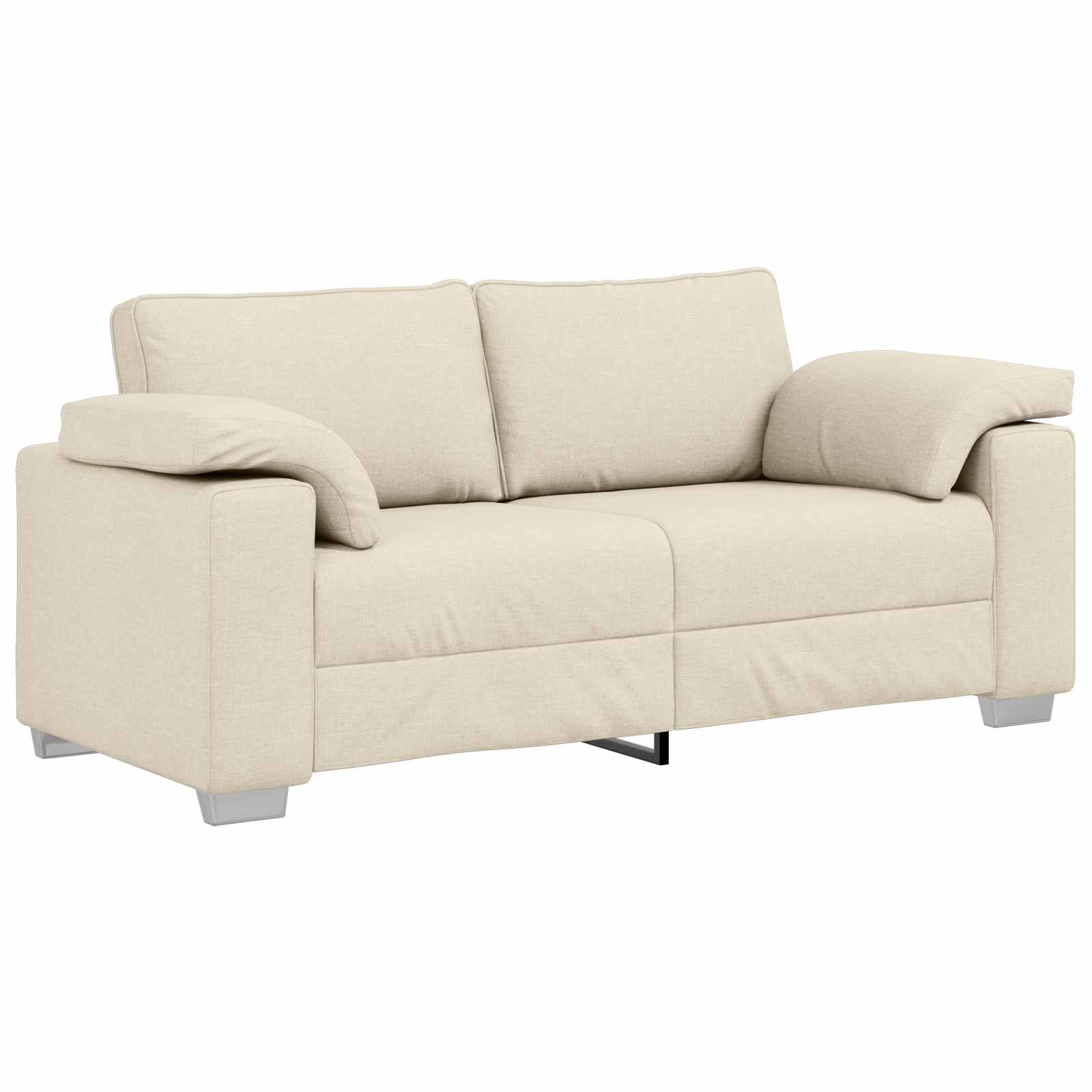 2-personers sofa Beige 180 cm Linned-blandet stof