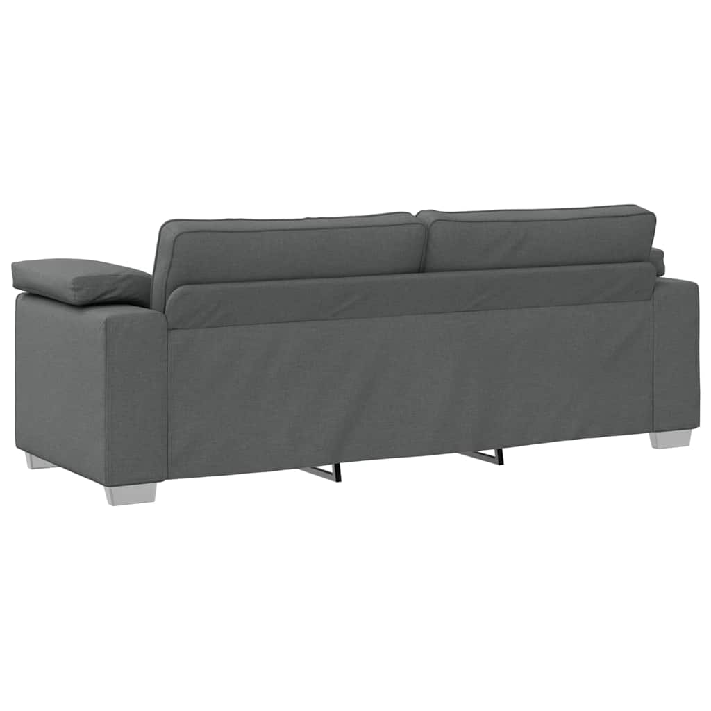 Sofa Mørkegrå 219 x 77 x 82 cm Stof