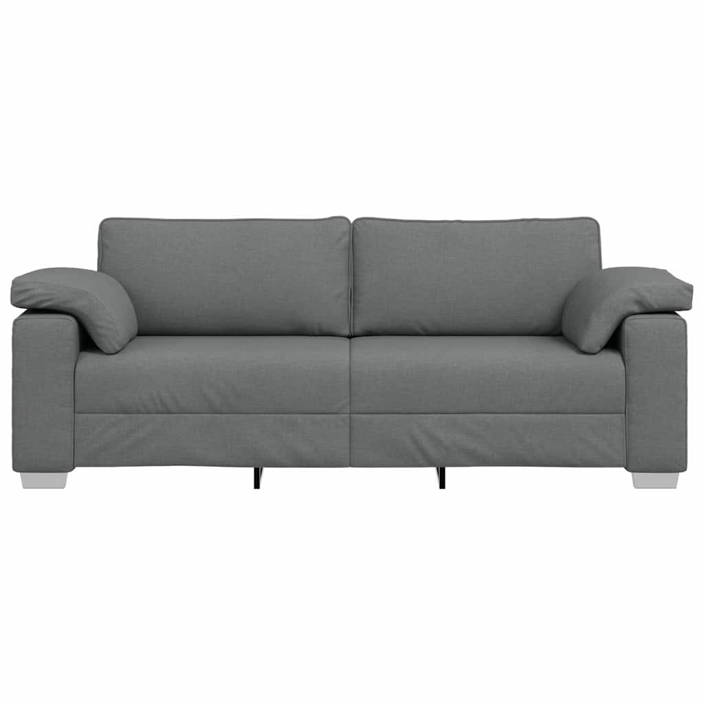 Sofa Mørkegrå 219 x 77 x 82 cm Stof