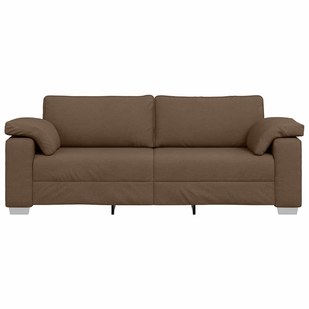 Sofa Brun 219 x 77 x 82 cm Stof