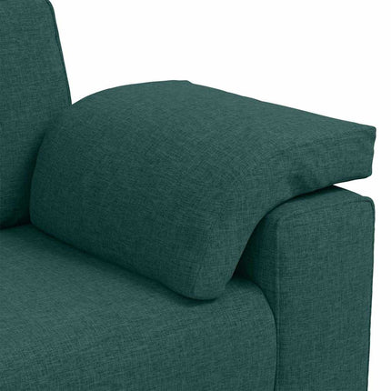 3-personers sofa Mørkegrøn 220 cm Stof