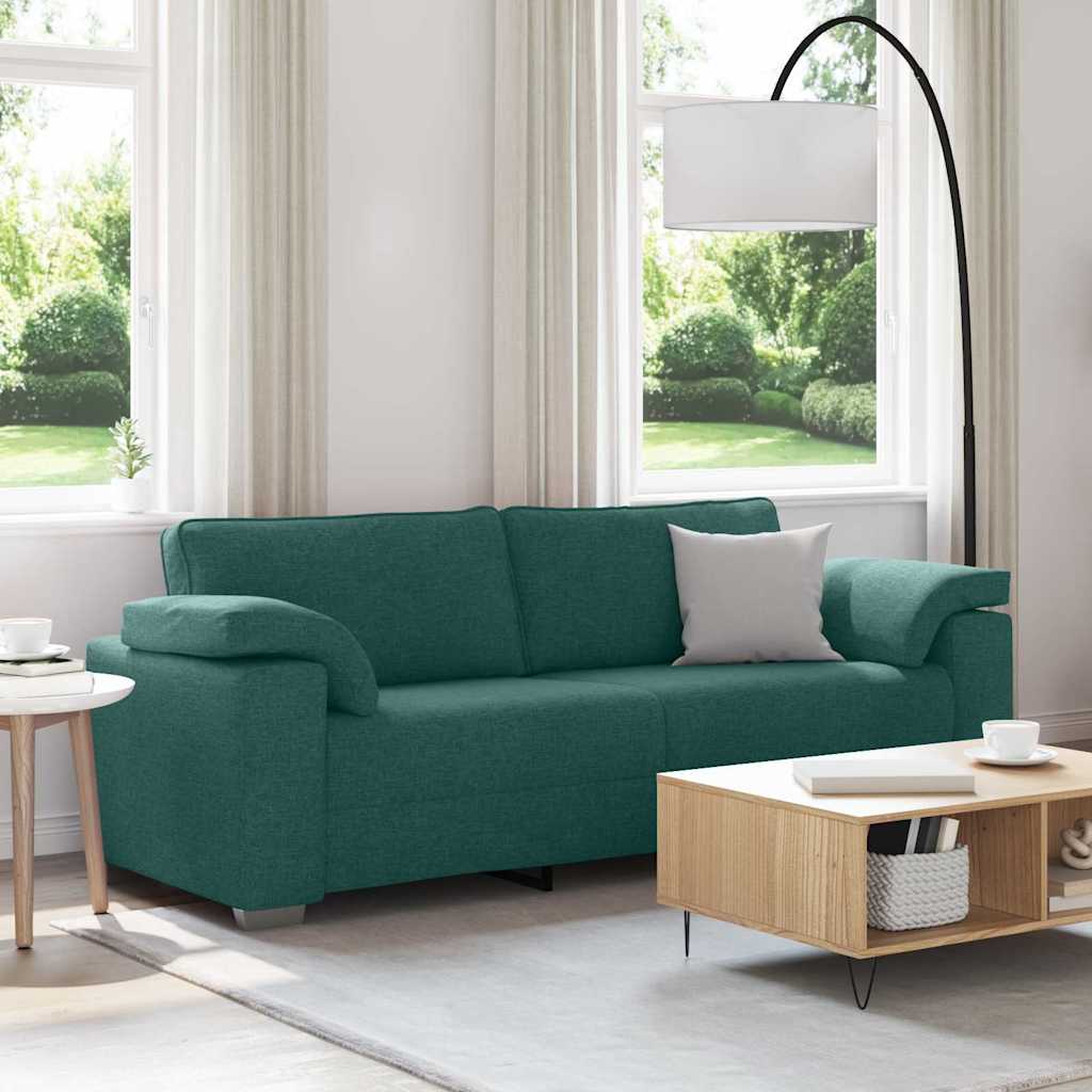 3-personers sofa Mrkegrn 220 cm Stof