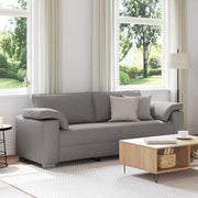 Sofa Gråbrun 219 x 77 x 82 cm Stof