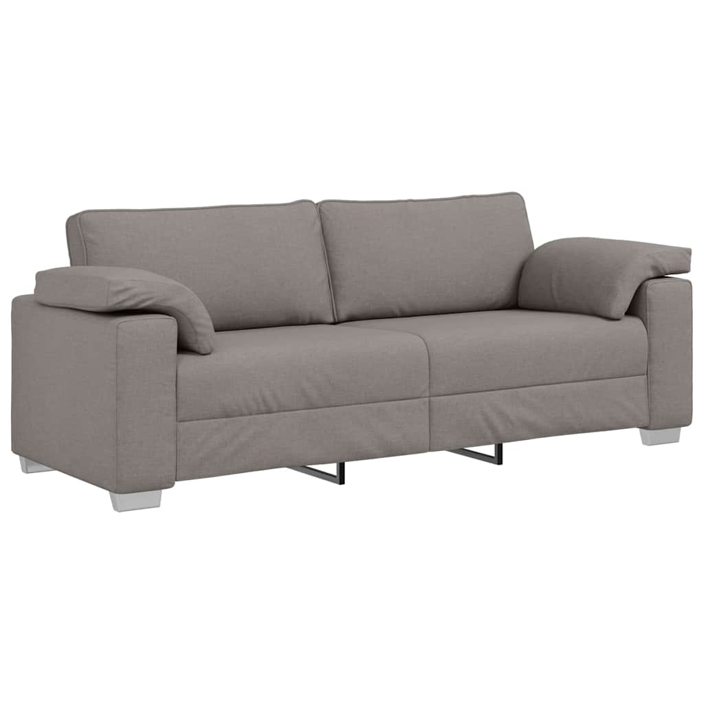 Sofa Gråbrun 219 x 77 x 82 cm Stof