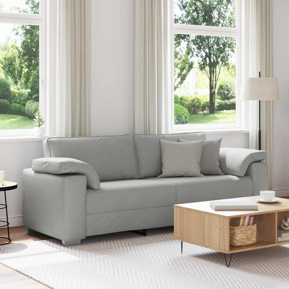 3-personers sofa Skygr 220 cm Stof