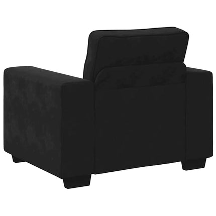 sofastol 100x77x82 cm fløjl sort