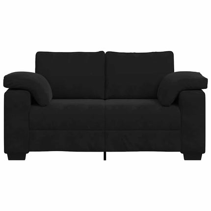 elskovssofa 160x77x82 cm fløjl sort