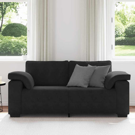 elskovssofa 180x77x82 cm fløjl sort