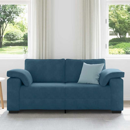 elskovssofa 180x77x82 cm fløjl blå
