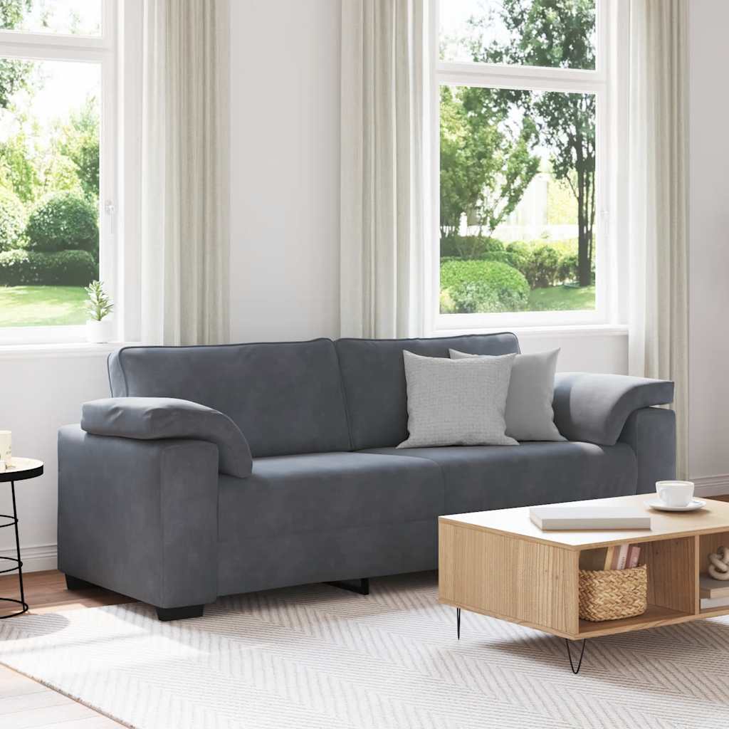 3-personers sofa 220x77x82 cm fljl mrkegr