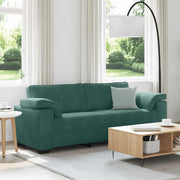 3-personers sofa 178 cm fløjl mørkegrøn