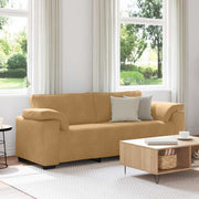 3-personers sofa 178 cm fløjl brun
