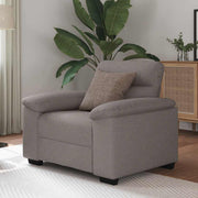 lænestol 60 cm stof gråbrun