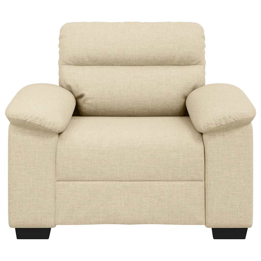 lænestol 60 cm stof cremefarvet