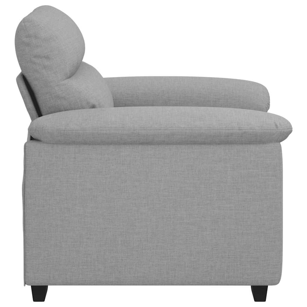sofastol 55 cm stof skygrå