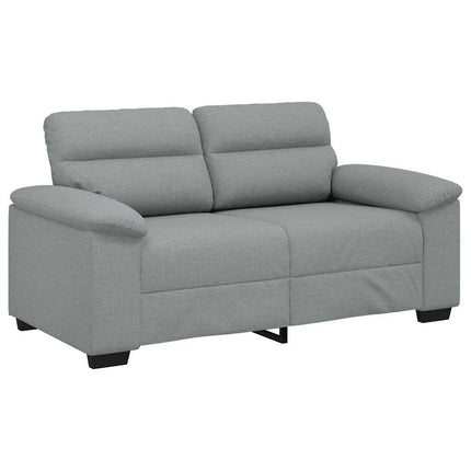 2-personers sofa 160x81x84 cm stof lysegrå