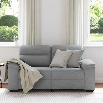2-personers sofa 160x81x84 cm stof lysegrå