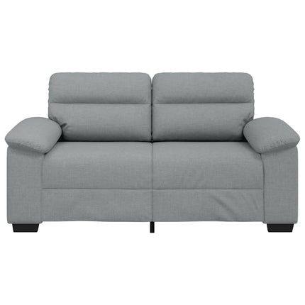 2-personers sofa 160x81x84 cm stof lysegrå