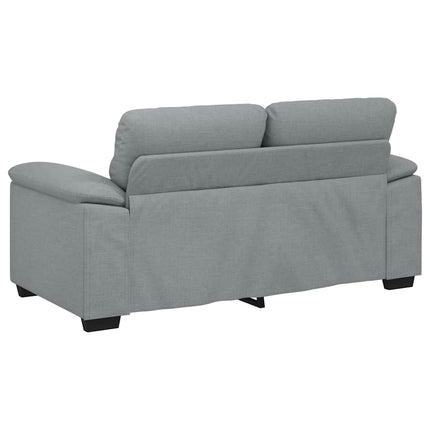2-personers sofa 160x81x84 cm stof lysegrå