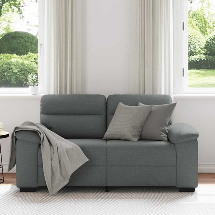 2-personers sofa 160x81x84 cm stof mørkegrå